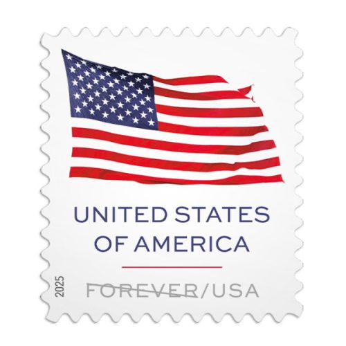 1_177297e3-a193-4fb5-a0b6-76cada0522ed 2025 U.S. Flags Forever First Class Postage Stamps