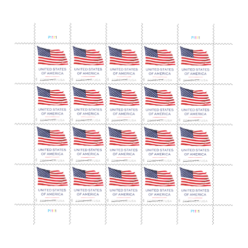 3_dcc4614e-2fbf-4bd0-8506-ebb1dc21b136 2025 U.S. Flags Forever First Class Postage Stamps