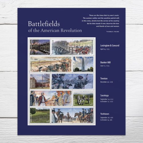 486304-Z0 2025 Battlefields of the American Revolution Forever First Class Postage Stamps