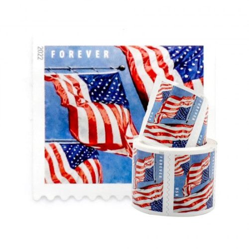 C8D983CC-7BEA-CC9E-6A0E-059D512FE00B 2022 US Flags Forever First Class Postage Stamps