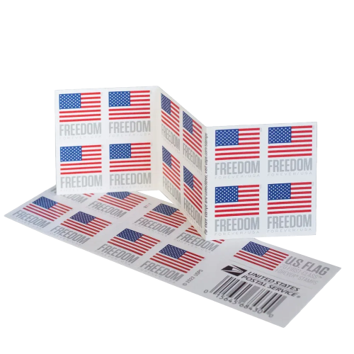 DynamicBooklet 2023 US Flags Forever First Class Postage Stamps